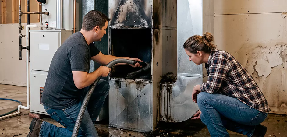 Fire and Flood Duct Restoration in Sweetwater, FL
