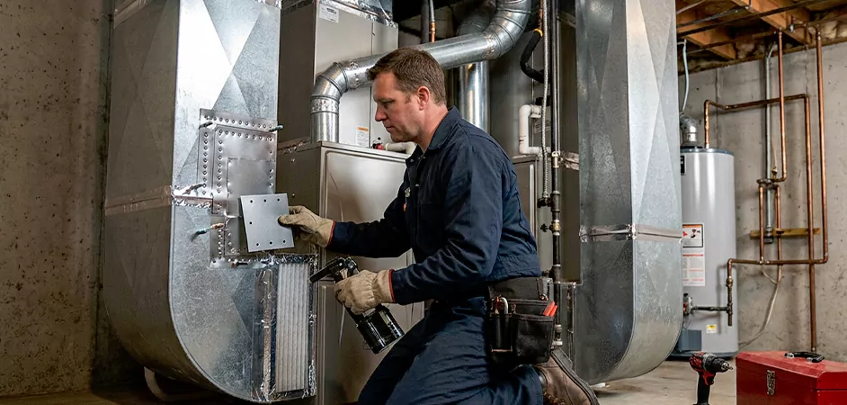 Supply and Return Plenum Repair in Sweetwater